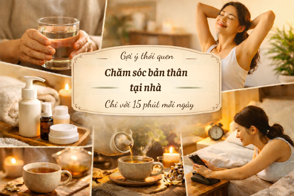 Gợi Ý Thói Quen Chăm Sóc Bản Thân Tại Nhà Chỉ Với 15 Phút Mỗi Ngày