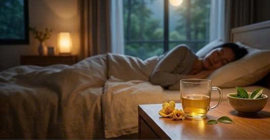 Tr&agrave; hoa v&agrave;ng mang lại giấc ngủ ngon