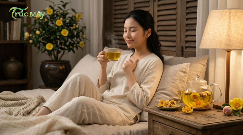 Mối Liên Kết Sâu Sắc Giữa Sức Khỏe Tâm Lý, Giấc Ngủ Và Trà Hoa Vàng