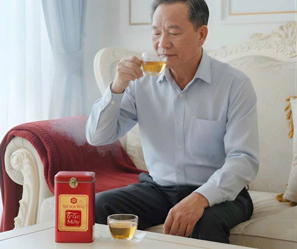 Trà hoa vàng: Điểm tựa tinh khiết cho tâm hồn giữa lòng phố thị.